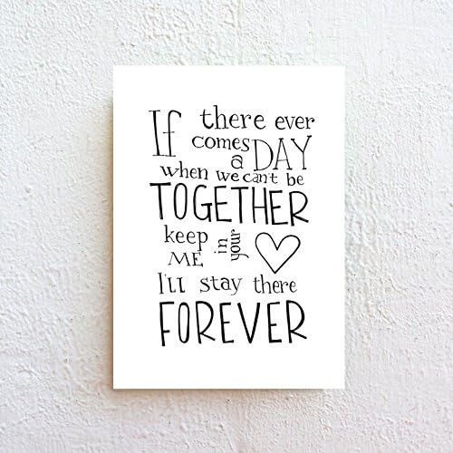 Together Forever Winnie the Pooh Quote Inspirational Typography Print on Fine Art Archival Matte Paper