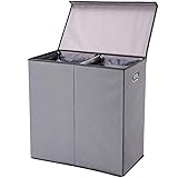 SUPERJARE Double Laundry Hamper/Sorter with