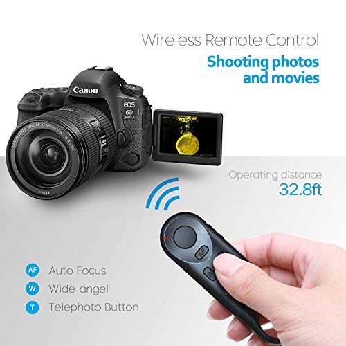 Camera Remote Shutter Release for Canon R3/ M50/ EOS M6 Mark II/R/RP /90D /6D Mark II /R5/ R6 /800D /850D /250D/Rebel SL2 /T7i /PowerShot SX70 HS /G5 X Mark II /G7 X Mark III, Replace Canon BR-E1