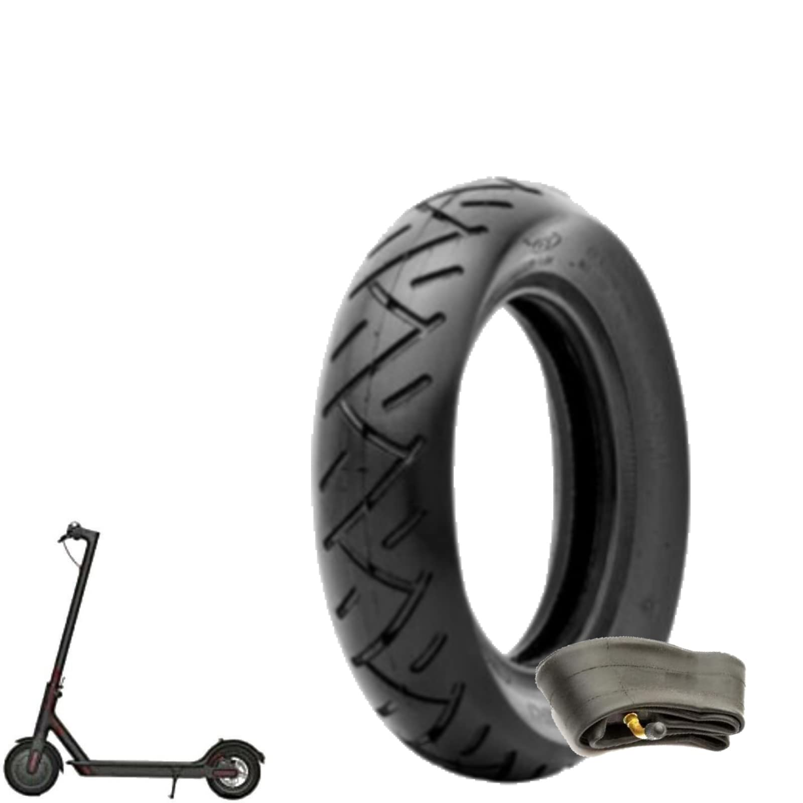 1 Tyre 10 x 2.50 + Inner Tube Wheel Electric Scooter Scooter Replacement Hoverboard 10 Inches