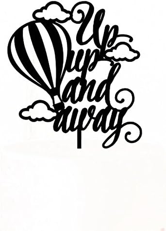Customized Acrylic Cake Topper Non-Toxic Cake Topper Art Words And Hot Ballon Shape Suitable for Cake Decoration