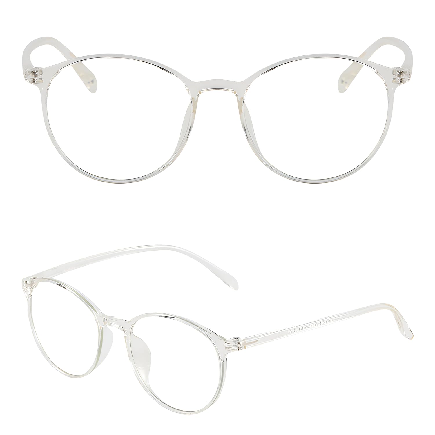 Dig Detox Nomoblooz Blue Light Blocking Glasses Stylish TR90 Frame for Men & Women (Iceberg)