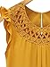 Choies Women's Chiffon Lattice Ruffle Trims Keyhole Back Sleeveless Blouse Tops
