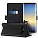 Samsung Galaxy Note 8 Case, EasyAcc Wallet PU Leather Case with Card Holder Magnetic Closure and Foldable Cover Protector Flip Cover with Kickstand For Galaxy Note 8 - Black