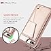 iPhone 7 Plus Case, iPhone 7 Plus Wallet Case, ZVEdeng iPhone 8 Plus Wallet Case, iPhone 8 Plus 7 Plus Case with Card Holder for Women Shockproof Leather Protective Cover-Rose Gold