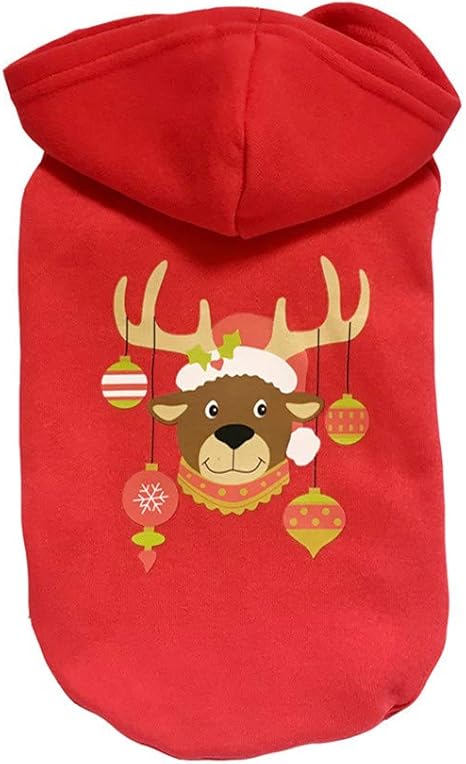Walaka Vêtements Chien Chat Christmas Noel Pull Chien Petite