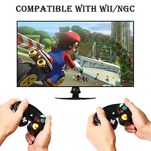 Reiso 2 Packs NGC Controllers Classic Wired Controller for Wii Gamecube