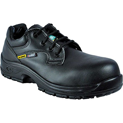 solid black work shoes