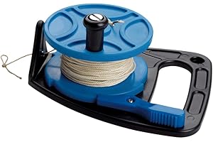 SCUBAMAX 270FT Scuba Dive Reel Kayak Anchor with Thumb Stopper for Safety Underwater Diving Snorkeling, Cave and Wreck Exploration, Recreational Diving and Spear Fishing