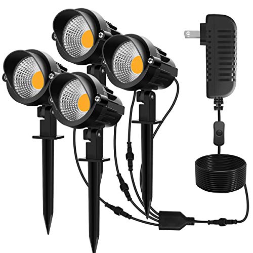 MEIKEE 7W Landscape Lights 12V Plug in Low Voltage Led Landscape Lights