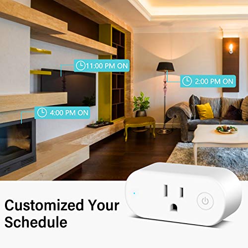 Aoycocr Smart Plug 2 Pack, WiFi Outlet Compatible with Alexa and Google