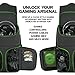 ENHANCE Universal Console Laptop Gaming Backpack for Xbox One, PS4 Pro & VR Sytems – Gear Arsenal Storage for Controllers, Headsets, Games, Mice, Keyboards & Accessories – Greenthumb 1