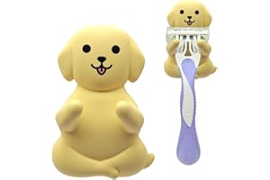 JMYROG Labrador Waterproof Silicone Razor Holder, for Shower Room Bathroom Kitchen Living Room Office Hanging Razors Plugs Towels, Animal Razor Holder for Women, Funny Gifts for Dog Lovers Dog Mom Dad