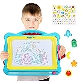 NextX Magnetic Drawing Board Write and Learn Creative Toy (Blue-Yellow)