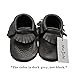 Mejale Baby Soft Sole Leather Tassel Slip-on Infant Toddler Baby Shoe Pre-walker(Dark Grey,12-18 months)