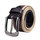 Douguyan Unisex Casual Sports Canvas Web Stripe Buckle Belt Multi-color Belts