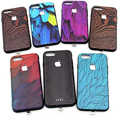 Premium Apple iPhone Logo Lit Cell Phone Case for iPhone 6/6S and iPhone 7 (Black - 6/6S)