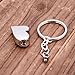 BY Forever in My Heart Dad Heart Teardrop Cremation Urn Keychain Keepsake Stainless Steel Memorial Ashes Keyring