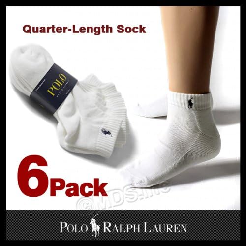 Amazon Co Jp ポロラルフローレン Polo Ralph Lauren メンズ 6p ソックス グッズ 靴下 6足セット 4000 White 10 13 26cm 28cm 服 ファッション小物