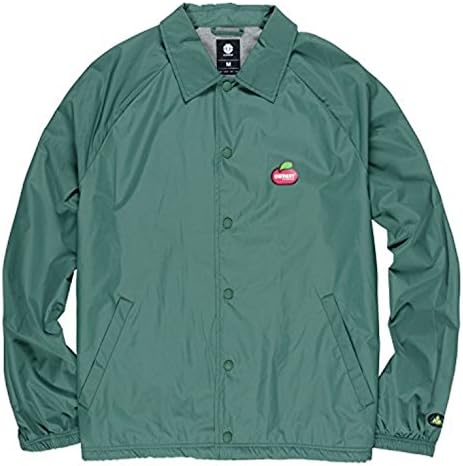 Element Men's Yawye Coach Jacket Hunter Green M & Headband Bundle