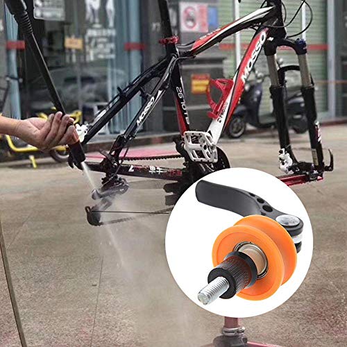 Womdee Bicycle Bike Chain Keeper, Bike Chain Holder Fix Cleaning Tool, Bicycle Wheel Holder Protector, Quick Release & Anti Scratch for Cleaning and Travel - Thumbnail 2