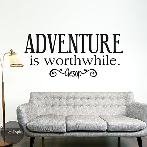 Adventure Is Worthwhile Aesop Vinyl Wall Decal Sticker