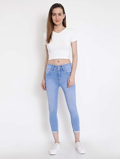 ankle length jeans with top