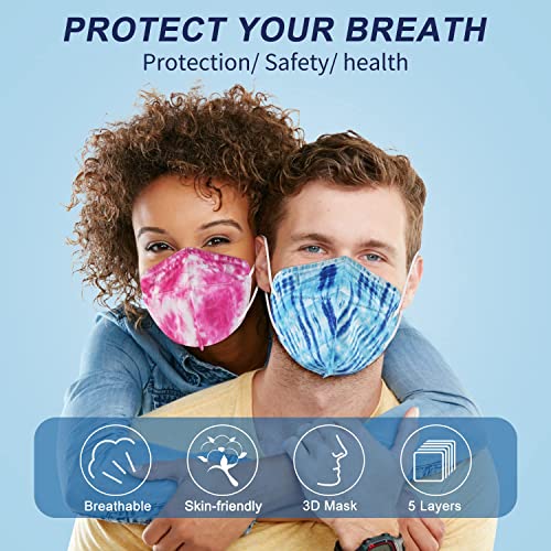 MISSAA KN95 Face Masks 30PCS, 5Ply Breathable & Comfortable Safety