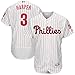Majestic Athletic Bryce Harper Philadelphia Phillies #3 Men's White Home Flex Base Player Jersey