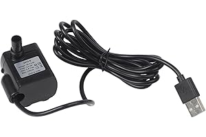 Power Fountain Water Pump, Garden Pond Water Circulation Pump for Fish Tank Oxygenation, 200L/H Flow, 30-60cm Spray Height, 7