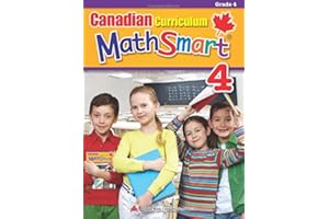 Canadian Curriculum MathSmart 4: A concise Grade 4 math workbook packed with practice, explanations, and tips