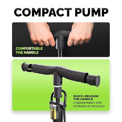 Bike Pump Floor Pressure Gauge, Advanced Bike Tire Inflator