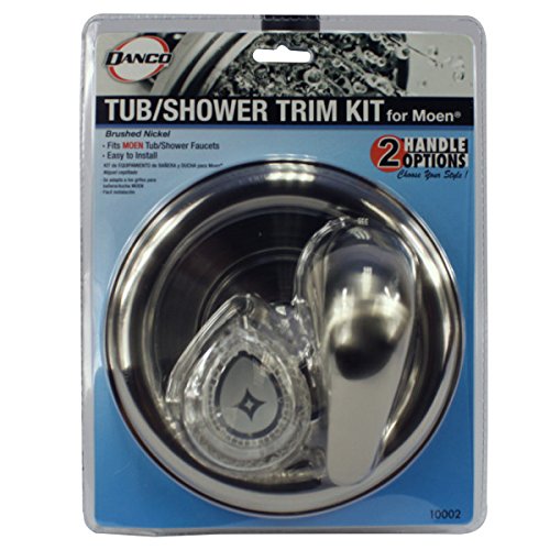 Danco 10002 UNIVERSAL MOEN TRIM KIT, Clear, Brushed Nickel, Single