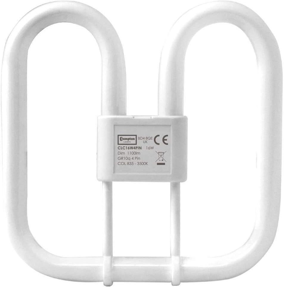 Crompton 16 Watt 2D Lamp CC Lamp 4 Pin in White 835 CLC16W4PIN Amazon.co.uk Lighting