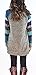 PINUPART Women's Color Block Long Sleeve Sweatshirt Cotton Jersey Tunic Tops, Light Grey Blue, XLarge