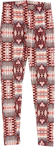 1st Kiss Big Girls Multi Aztec Print Leggings 14-16 Red