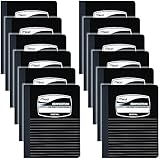 Mead Composition Book, Journal / Notebook, 9-3/4 x 7-1/2", Black Marble, 12 Pack (38603)