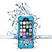ImpactStrong Compatible with iPhone 6 Waterproof Case [Fingerprint ID Compatible] Slim Full Body Protection Cover - Sky Blue