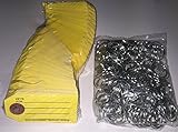 Yellow Reinforced Key Tags w/Rings (T6) (1000)