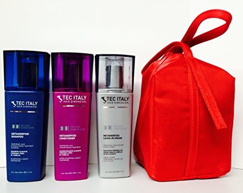 Shampoo 10.1 Oz, Metamorfosi Conditioner 10.1 Oz and Metamorfosi Leave-in Cream 10.1 Oz/Free Lip Gloss