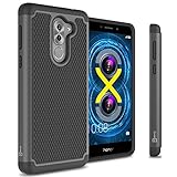 Honor 6X Case, Huawei Mate 9 Lite Case, CoverON [HexaGuard Series] Slim Hybrid Hard Phone Cover Case for Huawei Honor 6X / Mate 9 Lite - Black