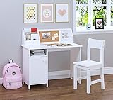 UTEX Kids Study Desk with Chair, Wooden Children