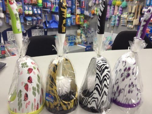 Designer Series By Eagle Toilet Brush and Holder Set, Lavender Print