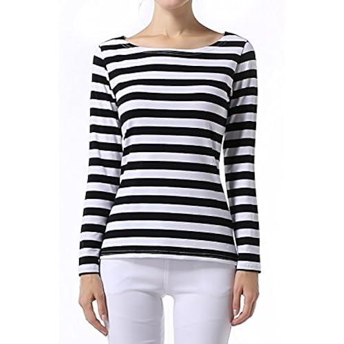 Black White Striped Shirt: Amazon.com