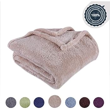 Berkshire Blanket Original Extra-Fluffy Bed Blanket, King, Oyster