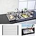 Anseahawk Roll-Up Dish Rack Multi Purpose Larger Drying Dishes Stainless Steel Foldable Over Sink Dish Drying Rack
