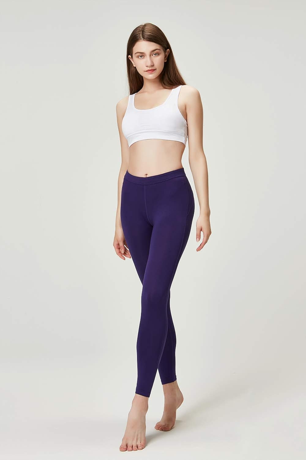 DEVOPS Women's 2 Pack Thermal Long Johns Underwear Leggings Pants (X-Small, Black/Purple) at  Women’s Clothing store