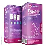 PureMilk™ Breast Milk Alcohol Test Strips - Fast & Reliable Mother's Breast milk Analysis, Highly Sensitive Breastfeeding Milk Testing Strips, Easy & Accurate Monitoring Kit - 25ct
