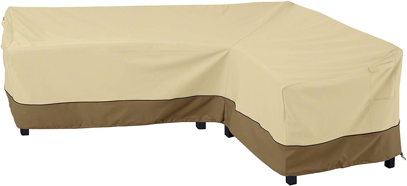 Timagebreze Veranda LShaped Sectional Sofa Cover, Waterproof Outdoor