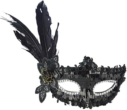 Rytejfes Antifaz Carnaval Mascara Plumas Retro Mascara Casa De Papel De Ojo Mascara De Maquillaje Rey De La Noche Para Venecianas Fiesta Halloween Navidad Cumpleanos Carnaval Baile Fiesta De Disfraces Amazon Es Belleza